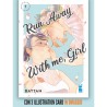 Run away with me, girl 1con 3 illustration card