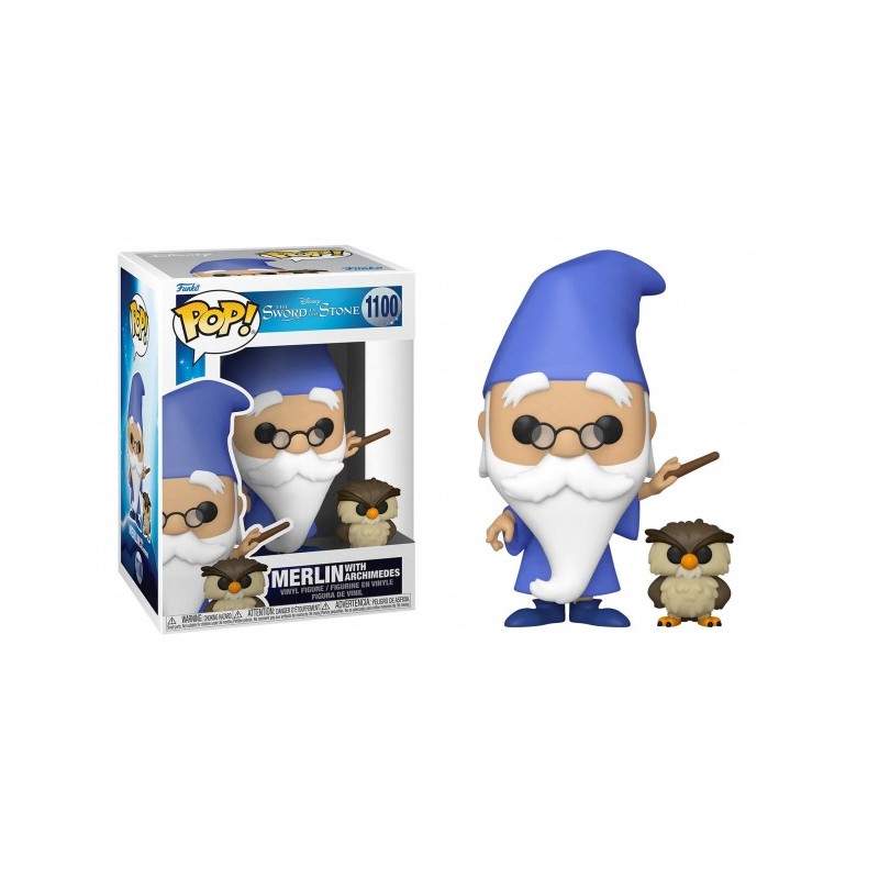 Funko Pop! The Sword in the Stone 1100 Merlin whit Archimedes