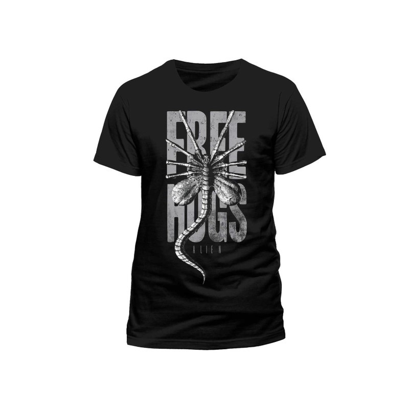 T-shirt Aliens facehugger free Hugs
