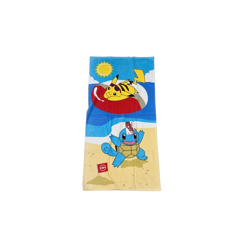 TELO DA MARE POKEMON PIKACHU & SQUIRTLE