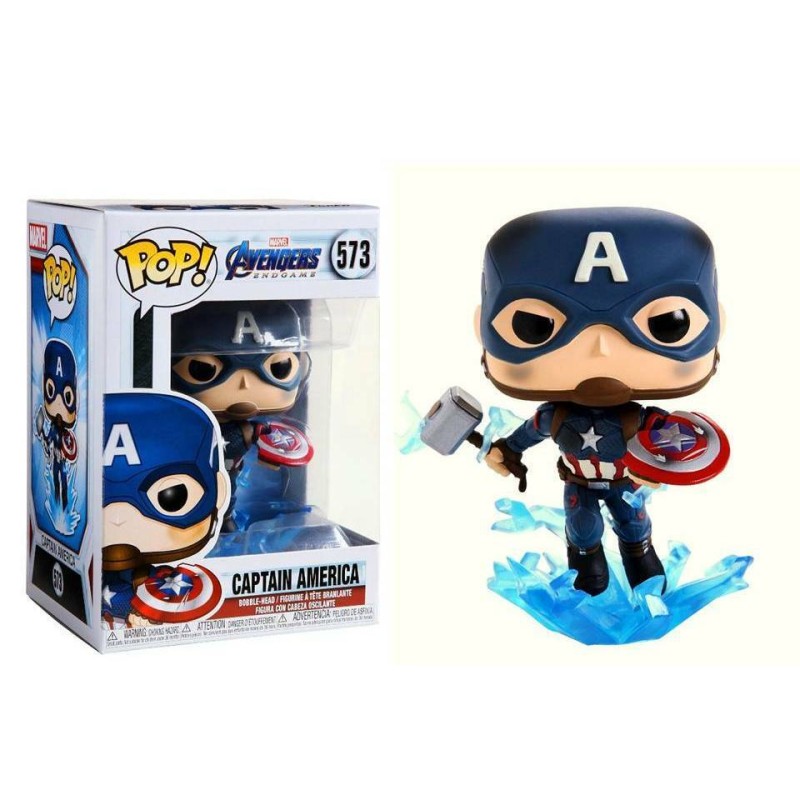 Funko Pop! 573 CAPTAIN AMERICA BROKEN SHIELD & MJOLNIR POP